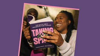 Author and ͯƵ student Chelsea Kwakye with her book Taking Up Space